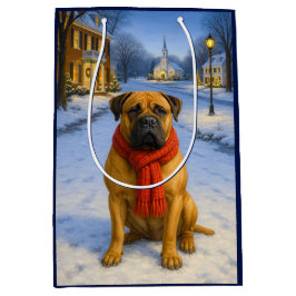 Bullmastiff Kerstkaart Medium Cadeauzakje