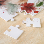 Bullmastiff Kerstkrans feestelijke pup Legpuzzel (Zijkant)