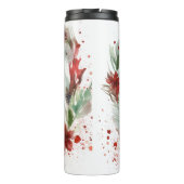 Bullmastiff Kerstkrans feestelijke pup Thermosbeker (Achterkant)