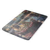 Bullmastiff kerstvakantie badmat (Gekanteld)