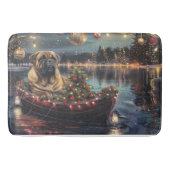 Bullmastiff kerstvakantie badmat (Voorkant)