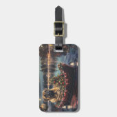 Bullmastiff kerstvakantie bagagelabel (Voorkant verticaal)