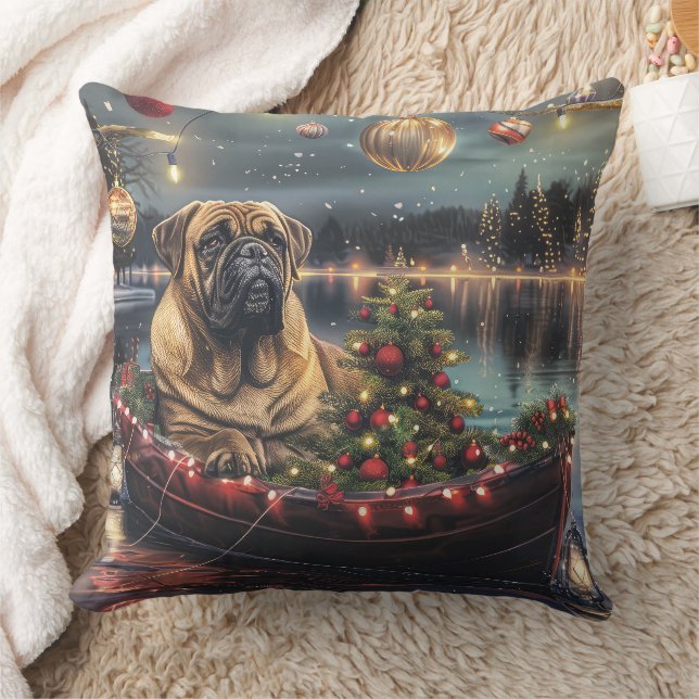Bullmastiff kerstvakantie kussen (Deken)
