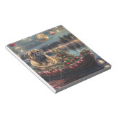 Bullmastiff kerstvakantie notitieblok (Schuin)