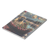 Bullmastiff kerstvakantie notitieblok (Linkerzijde)