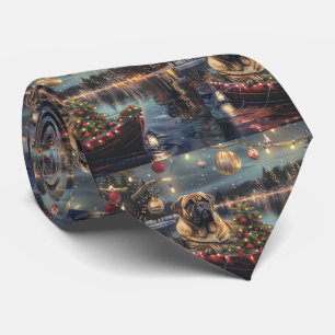 Bullmastiff kerstvakantie stropdas