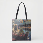 Bullmastiff kerstvakantie tote bag (Voorkant)