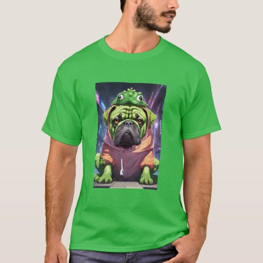 Bullmastiff-kikker T-shirt (Voorkant)