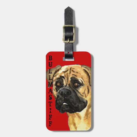 Bullmastiff-kleurenblok Bagagelabel (Voorkant verticaal)