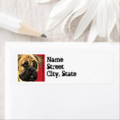 Bullmastiff-kleurenblok Etiket (Insitu)