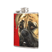 Bullmastiff-kleurenblok Heupfles (Links)
