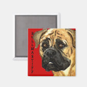 Bullmastiff-kleurenblok Magneet (Voorkant / Achterkant)