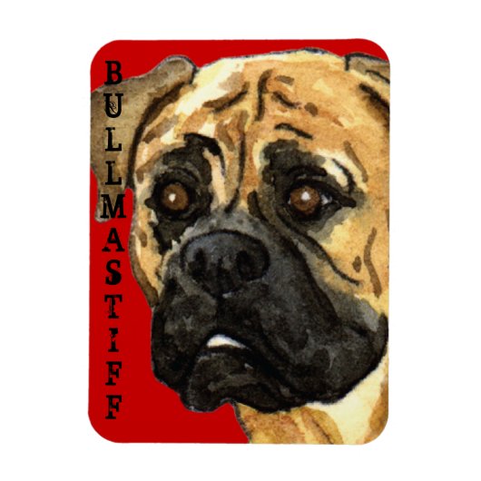 Bullmastiff-kleurenblok Magneet (Verticaal)