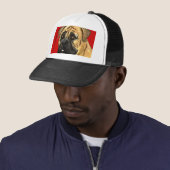 Bullmastiff-kleurenblok Trucker Pet (In situ)