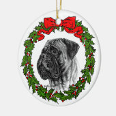 Bullmastiff Kunst van Glenda S. Harlan Keramisch Ornament (Links)