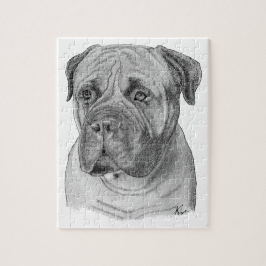 Bullmastiff Legpuzzel (Verticaal)