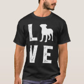 Bullmastiff Love  1 T-shirt (Voorkant)