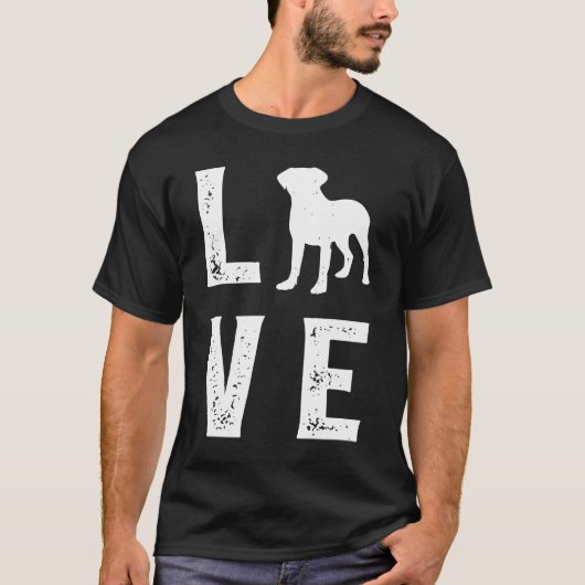 Bullmastiff Love  1 T-shirt (Voorkant)
