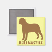 Bullmastiff Magneet (Voorkant / Achterkant)