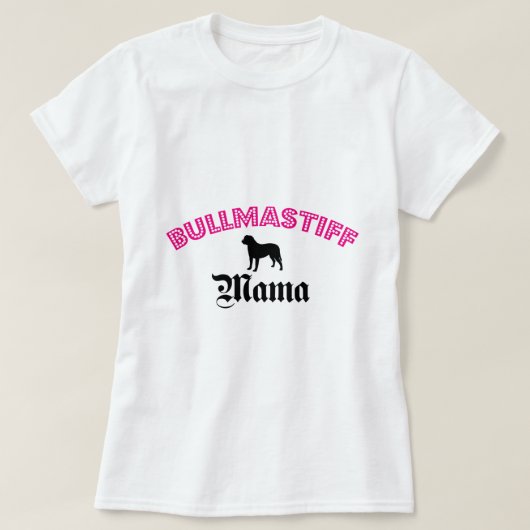 Bullmastiff Mama T-shirt (Design voorkant)