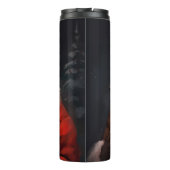 Bullmastiff met Kerstman Feestelijke Kerstmis Thermosbeker (Achterkant)