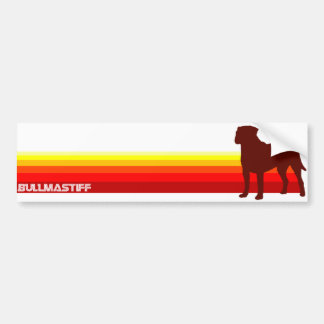 Bullmastiff met Stripes Bumpersticker