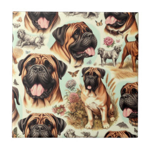  Bullmastiff Naadloos Tegeltje