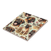  Bullmastiff Naadloos Tegeltje (Zijkant)