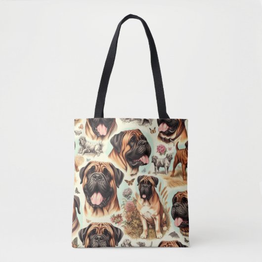  Bullmastiff Naadloos Tote Bag (Voorkant)