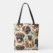  Bullmastiff Naadloos Tote Bag (Achterkant)
