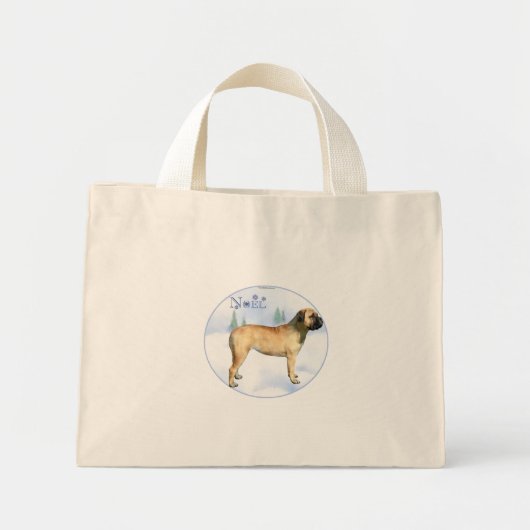 Bullmastiff Noel Bag Mini Tote Bag (Voorkant)