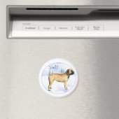 Bullmastiff Noel Magnet (Insitu (Vaatwasser))
