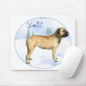 Bullmastiff Noel Mousepad Muismat (Met muis)