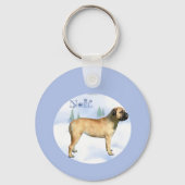 Bullmastiff Noel Sleutelhanger (Achterkant)