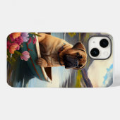 Bullmastiff op een peddel: Een landschappelijk avo Case-Mate iPhone Case (Achterkant (horizontaal))
