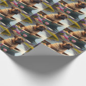 Bullmastiff op een peddel: Een Schilderachtig avon Cadeaupapier (Hoek)