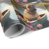 Bullmastiff op een peddel: Een Schilderachtig avon Cadeaupapier (Rol Hoek)