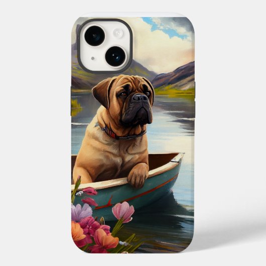 Bullmastiff op een peddel: Een Schilderachtig avon Case-Mate iPhone Case (Achterkant)