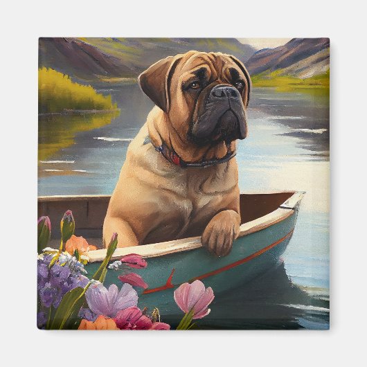 Bullmastiff op een peddel: Een Schilderachtig avon Magneet (Voorkant)