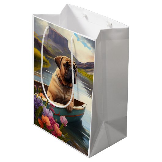 Bullmastiff op een peddel: Een Schilderachtig avon Medium Cadeauzakje (Achterkant Gekanteld)