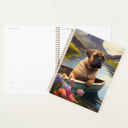 Bullmastiff op een peddel: Een Schilderachtig avon Planner (Display)