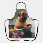 Bullmastiff op een peddel: Een Schilderachtig avon Schort (Voorkant)