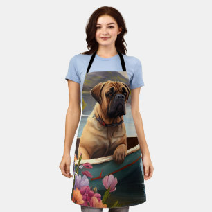 Bullmastiff op een peddel: Een Schilderachtig avon Schort