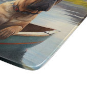 Bullmastiff op een peddel: Een Schilderachtig avon Snijplank (Hoek)