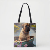 Bullmastiff op een peddel: Een Schilderachtig avon Tote Bag (Voorkant)