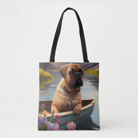 Bullmastiff op een peddel: Een Schilderachtig avon Tote Bag (Voorkant)