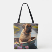 Bullmastiff op een peddel: Een Schilderachtig avon Tote Bag (Achterkant)