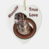 Bullmastiff Ornaments is Great Mastiff Gifts Keramisch Ornament (Rechts)