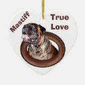 Bullmastiff Ornaments is Great Mastiff Gifts Keramisch Ornament (Voorkant)