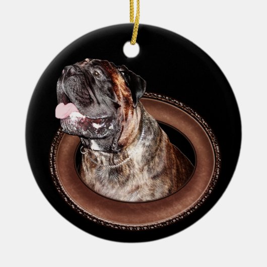 Bullmastiff Ornaments Make for Mastiff Lovers Keramisch Ornament (Voorkant)